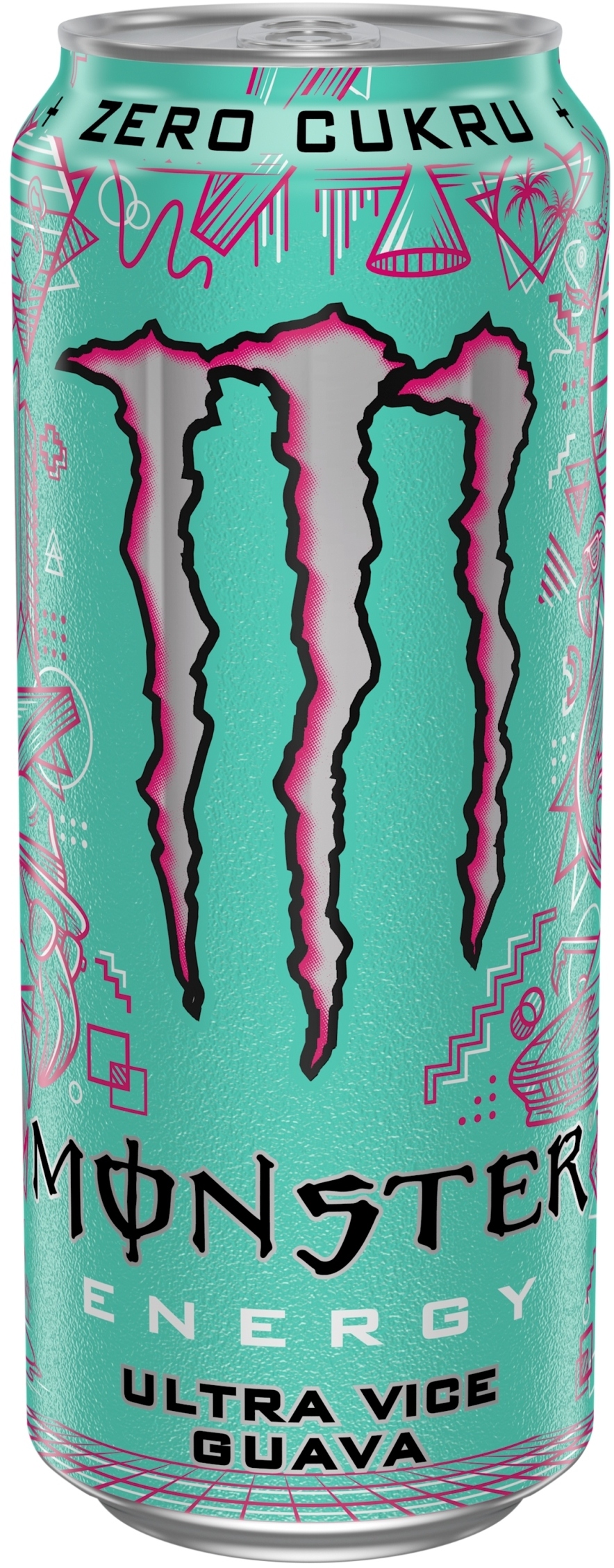 Monster Energy Ultra Vice Guava – Energetyzujący napój bez cukru w puszce 500 ml