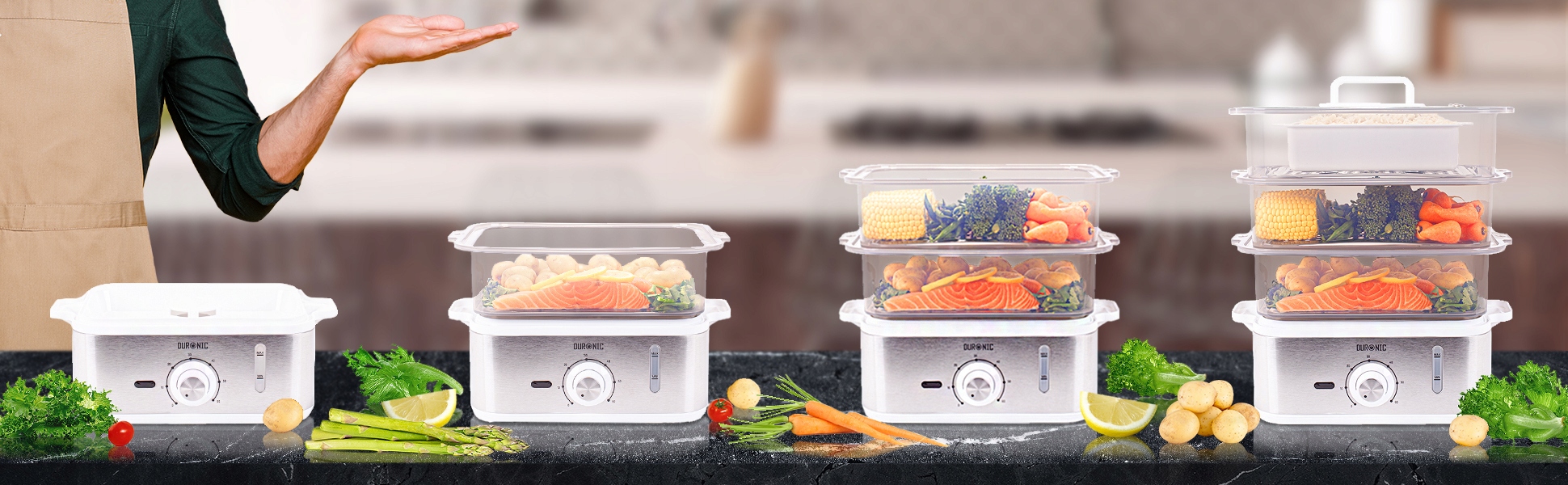 Trzy poziomy gotowania – Idealne dla różnych składników