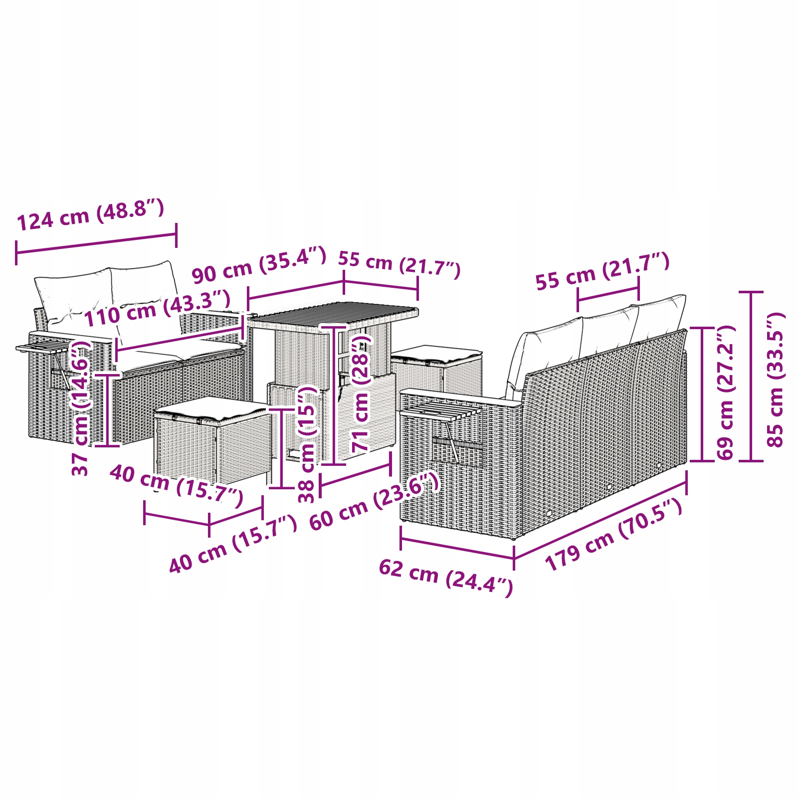 Stabilne regulowane nóżki – Komfort na nierównym podłożu