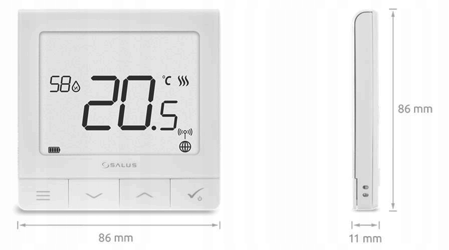 Salus ZESTAW PROMO 5 SZT.SQ610+UGE600 – Nowoczesne sterowanie temperaturą w Twoim domu