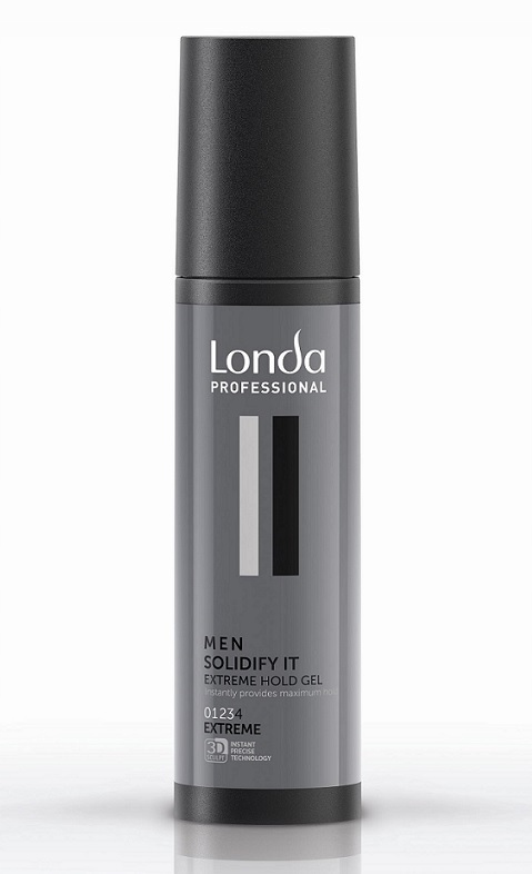 LONDA PROFESSIONAL Men Solidify It – Ekstremalnie utrwalający żel do włosów dla mężczyzn 100ml