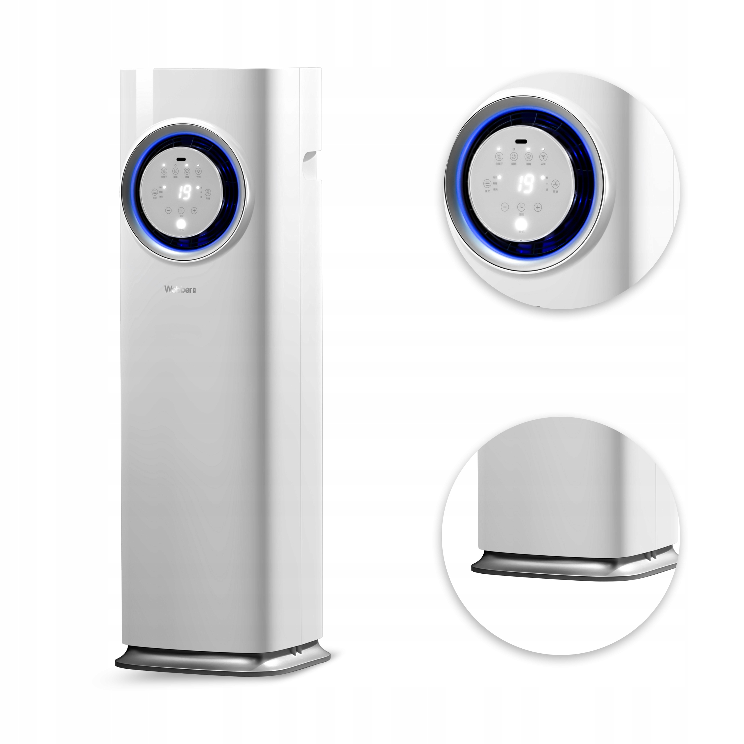 Klimatyzator przenośny cichy 3w1 Webber 1,7kW WiFi – Komfort przez cały rok