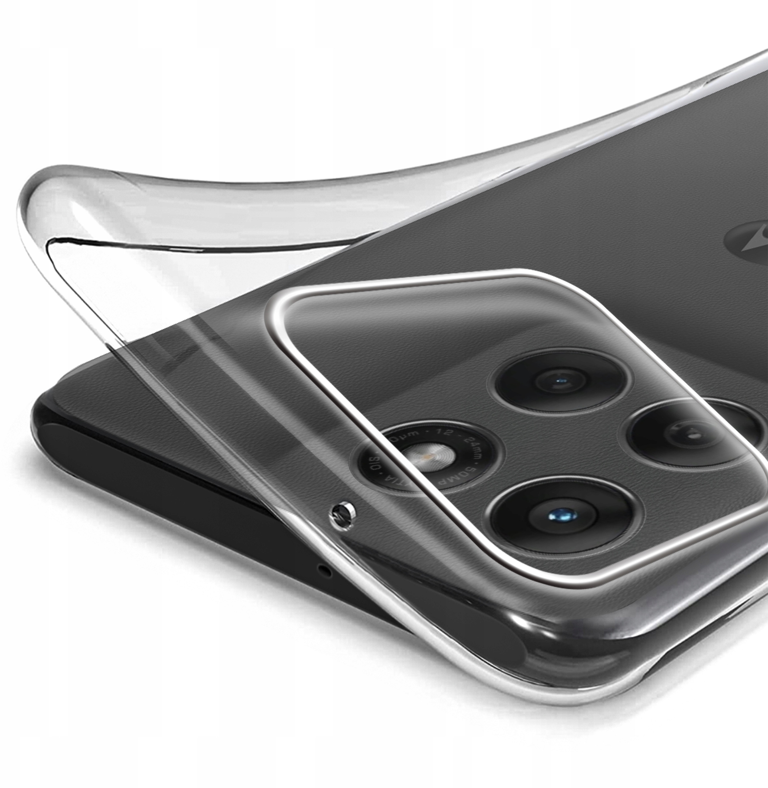 Doskonałe dopasowanie z wycięciami na aparat i porty