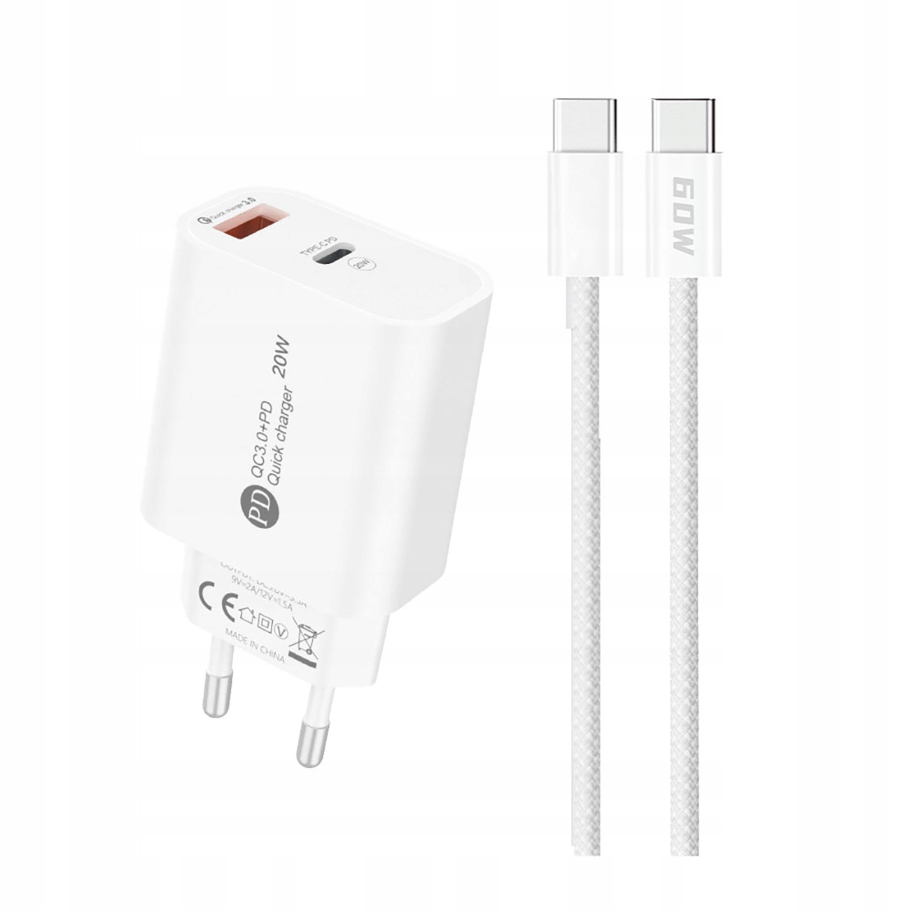 Kabel USB-C - USB-C o długości 1 metra w zestawie