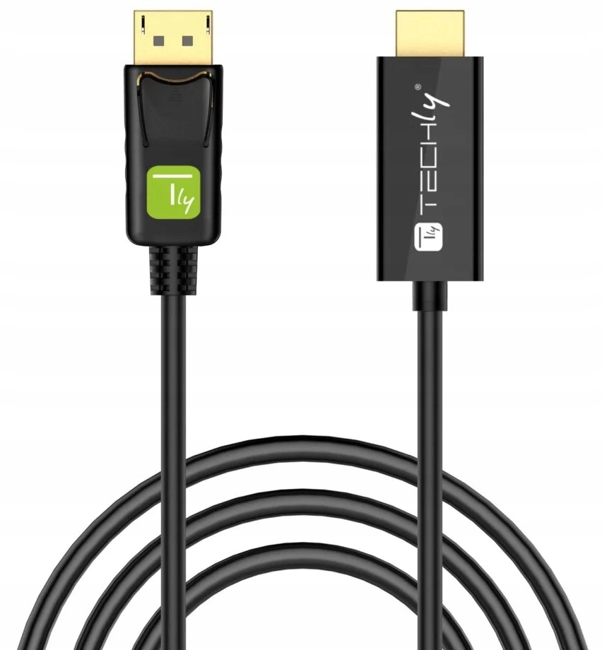 Kabel DisplayPort - HDMI 2m czarny (ICOC-DSP-H12-020) – Wydajna transmisja audio-video