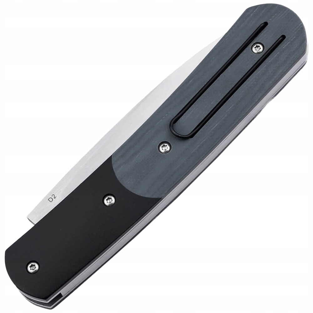 Wysokiej jakości ostrze D2 o profilu Drop-point