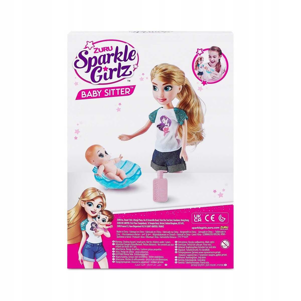 Wciel się w rolę niani z lalką Sparkle Girlz