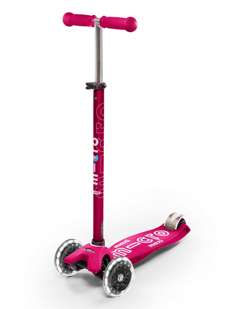 Micro Hulajnoga Maxi Deluxe LED Pink – Idealna dla aktywnych dzieci
