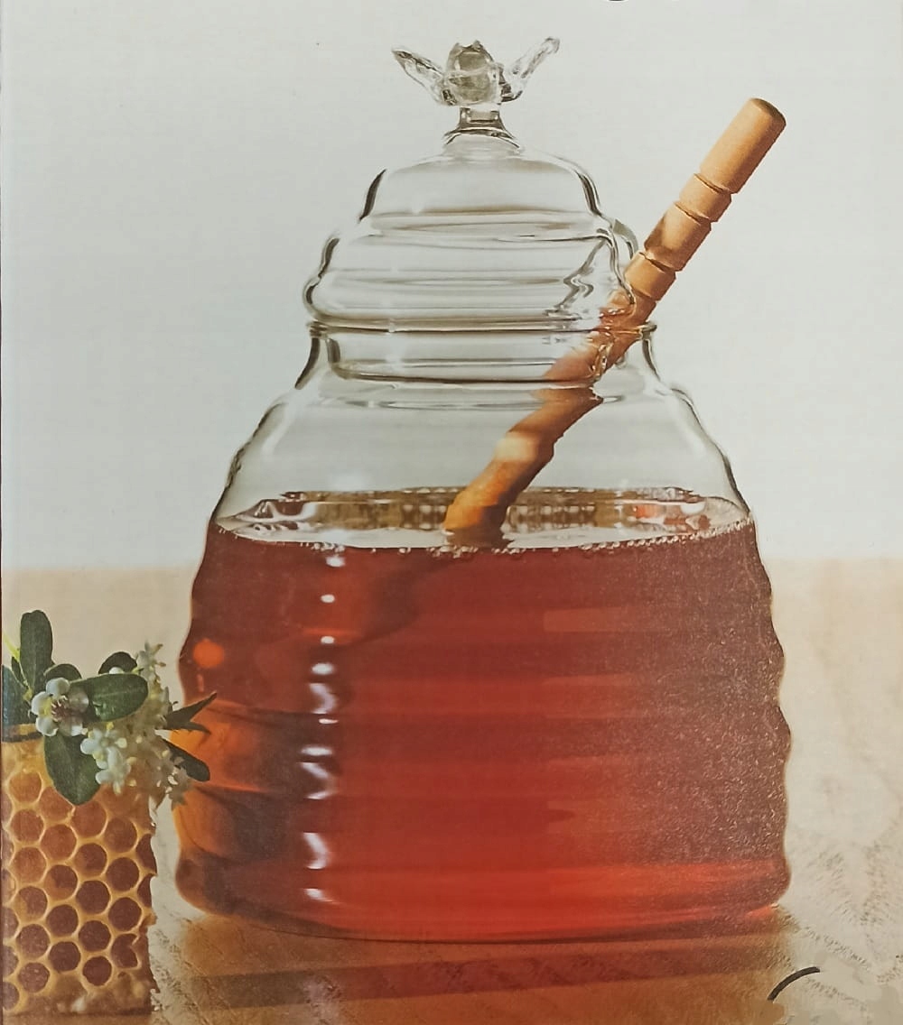 Higieniczne przechowywanie miodu w szklanym pojemniku