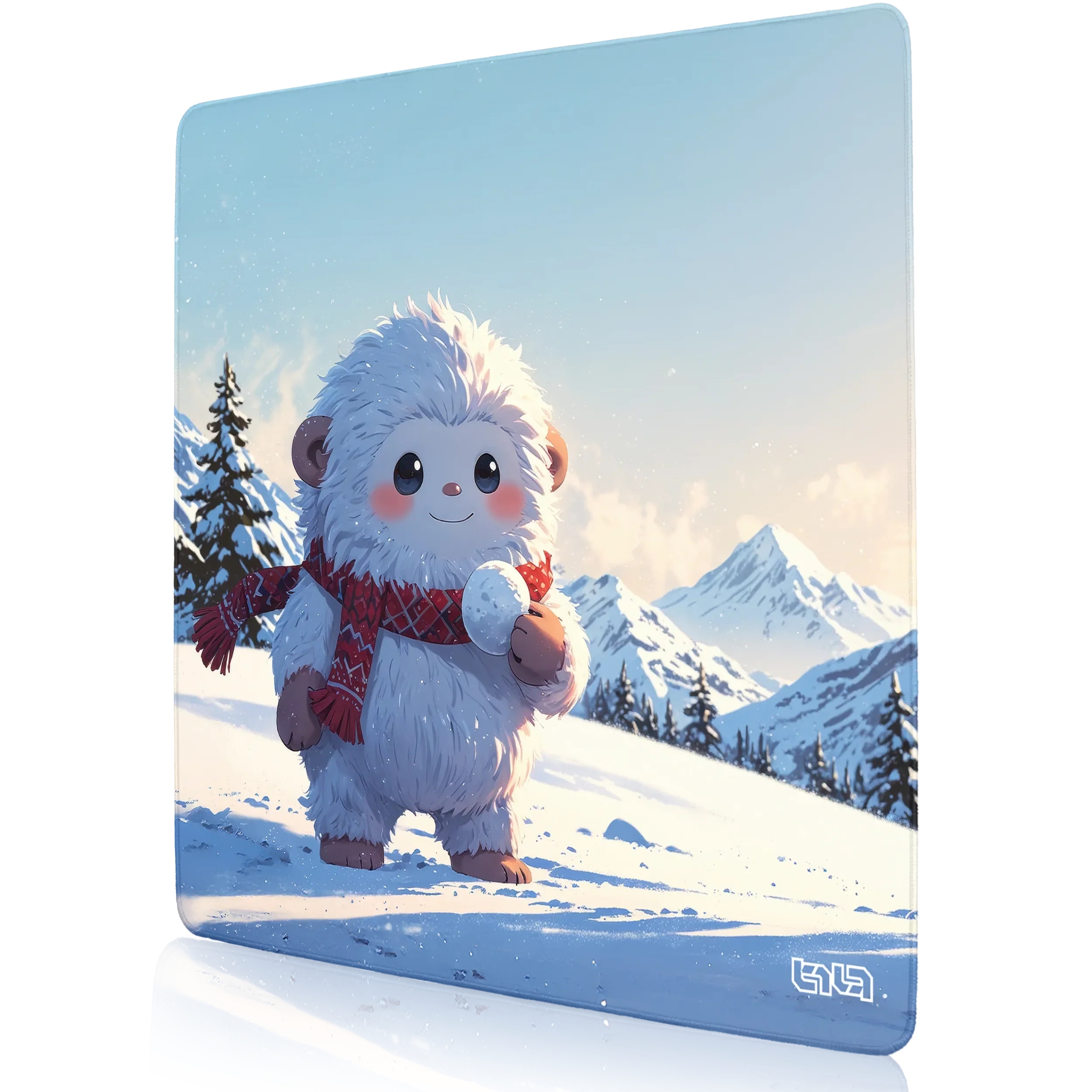 PODKŁADKA POD KLAWIATURĘ Śnieżny Yeti 50x50 TILT Gamingowa Na biurko XL – Komfort i styl w jednym