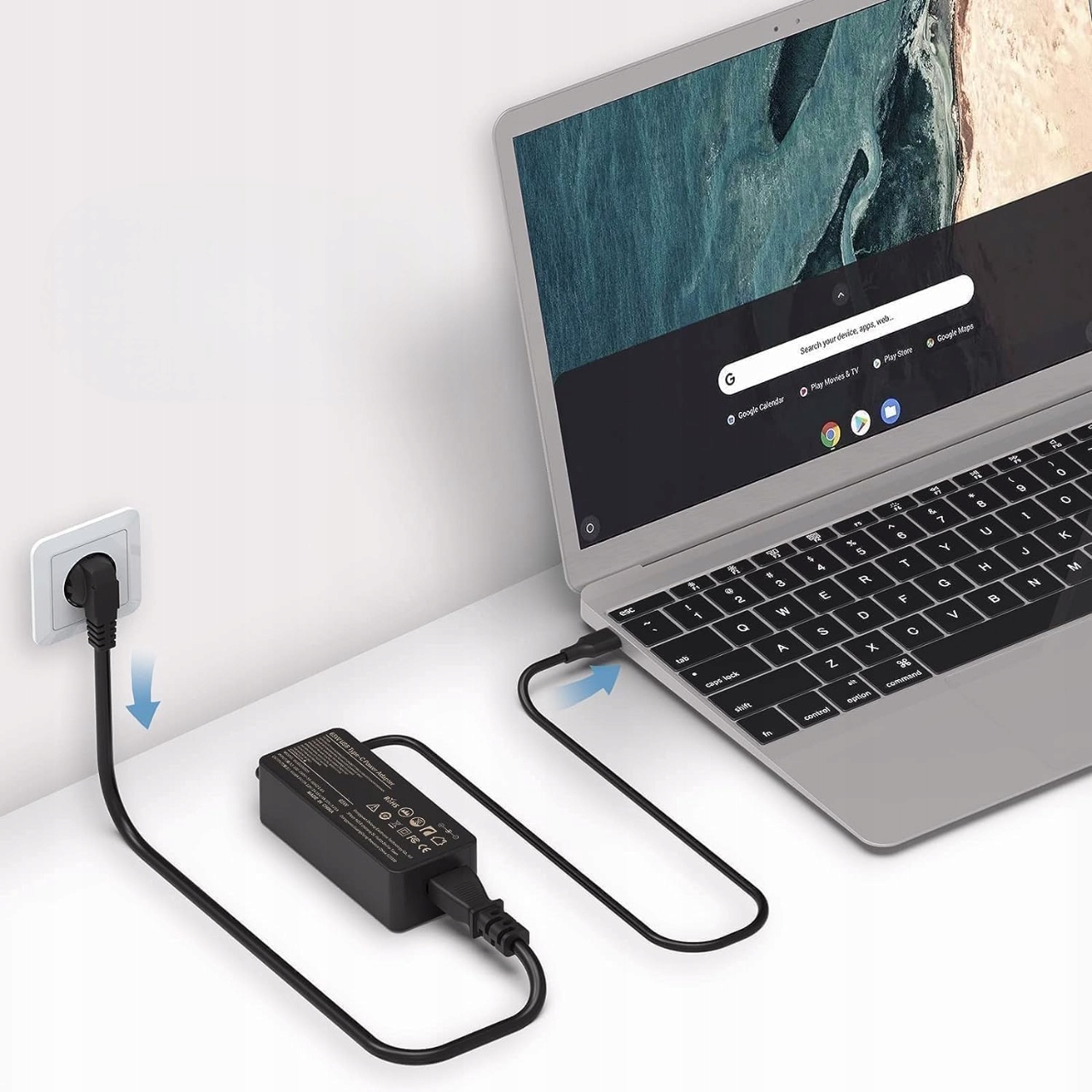 Wysoka moc wyjściowa 65W – Szybkie ładowanie dla ultrabooków i tabletów