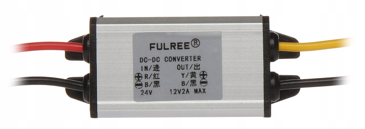Napięcie zasilania i wyjściowe: 24V DC do 12V DC