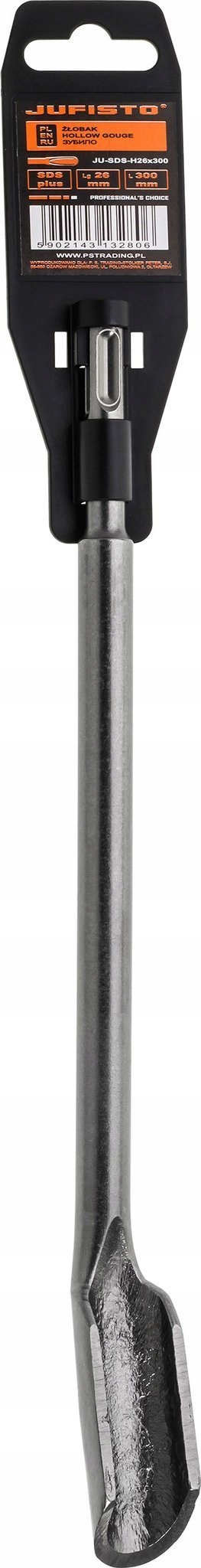 JUFISTO Dłuto Wydrążone 26x300mm SDS-Plus – Idealne narzędzie do bruzdowania
