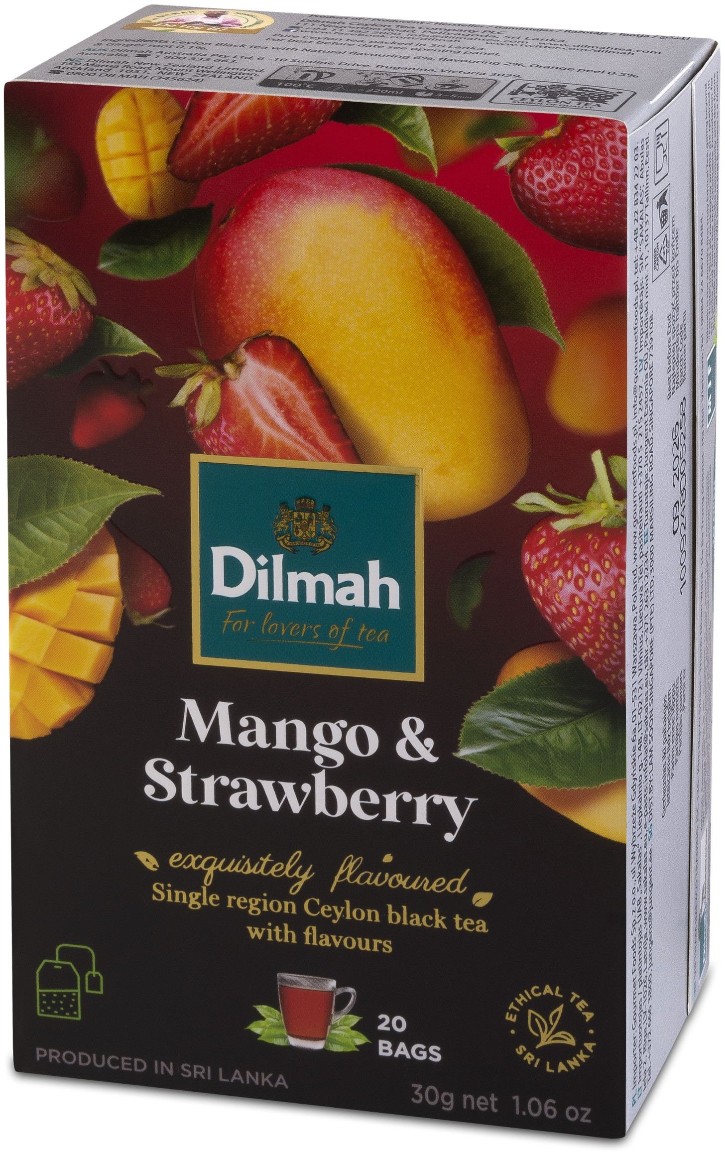 Aromatyzowana herbata z mango i truskawką