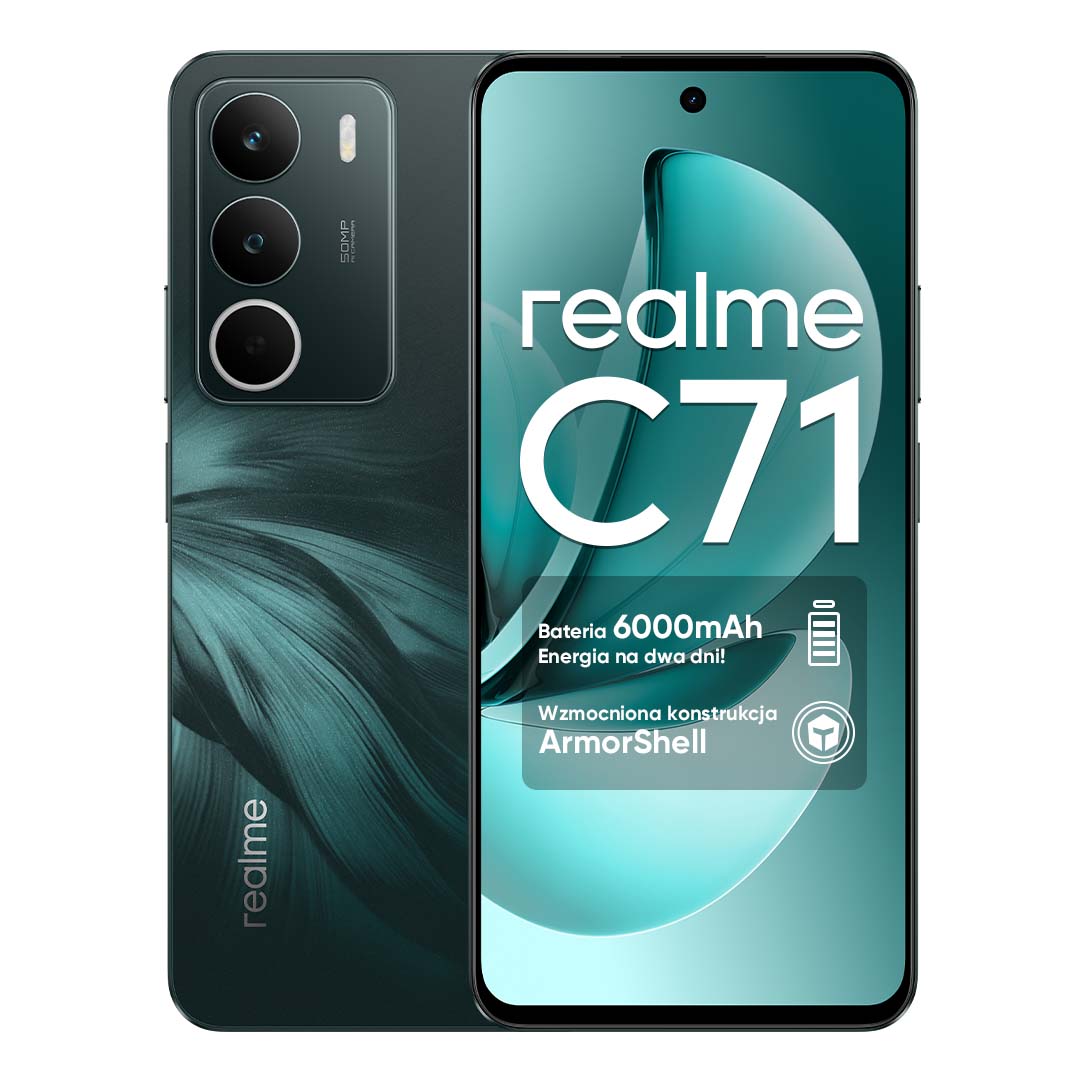 Smartfon Realme C71 4/256GB Forest Owl – Nowoczesna technologia w Twojej dłoni