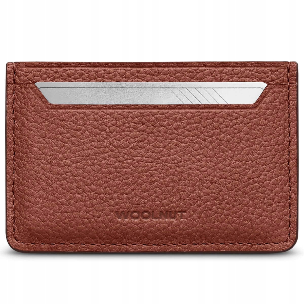 Etui na karty Woolnut - Skórzane akcesorium w kolorze Cognac