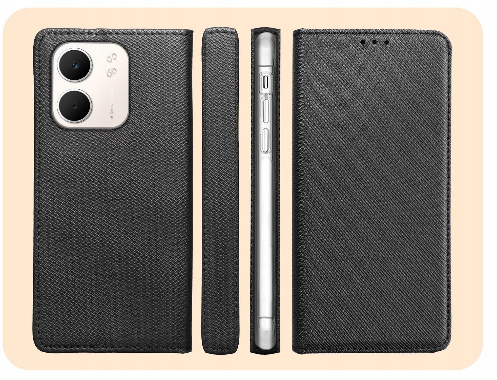 Ekskluzywne czarne etui – Stylowe wykończenie dla Twojego Oppo A5x