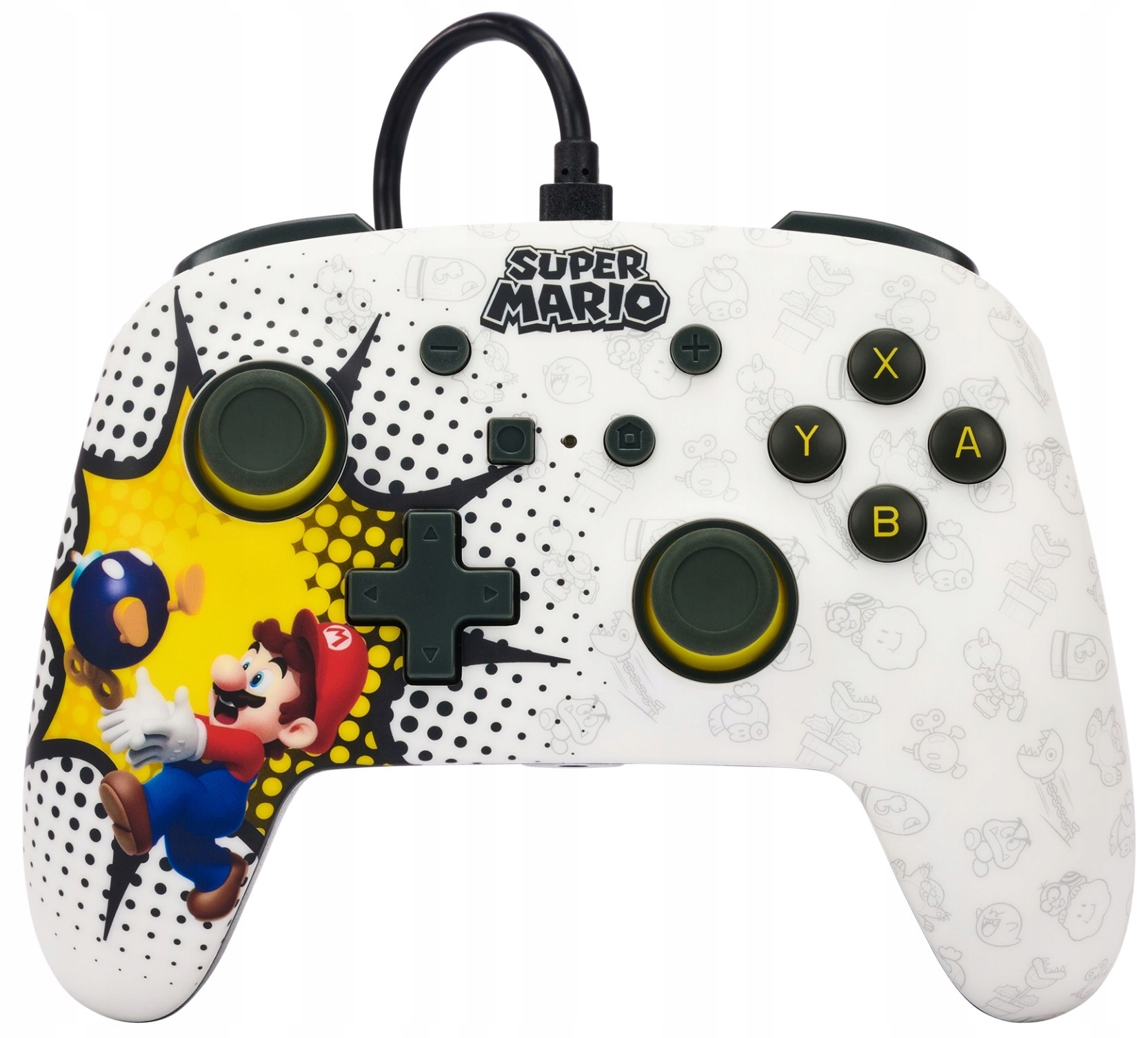 Pad PowerA SWITCH Pad przewodowy Enhanced Bob-omb Blast – Doskonałe doświadczenie gamingowe