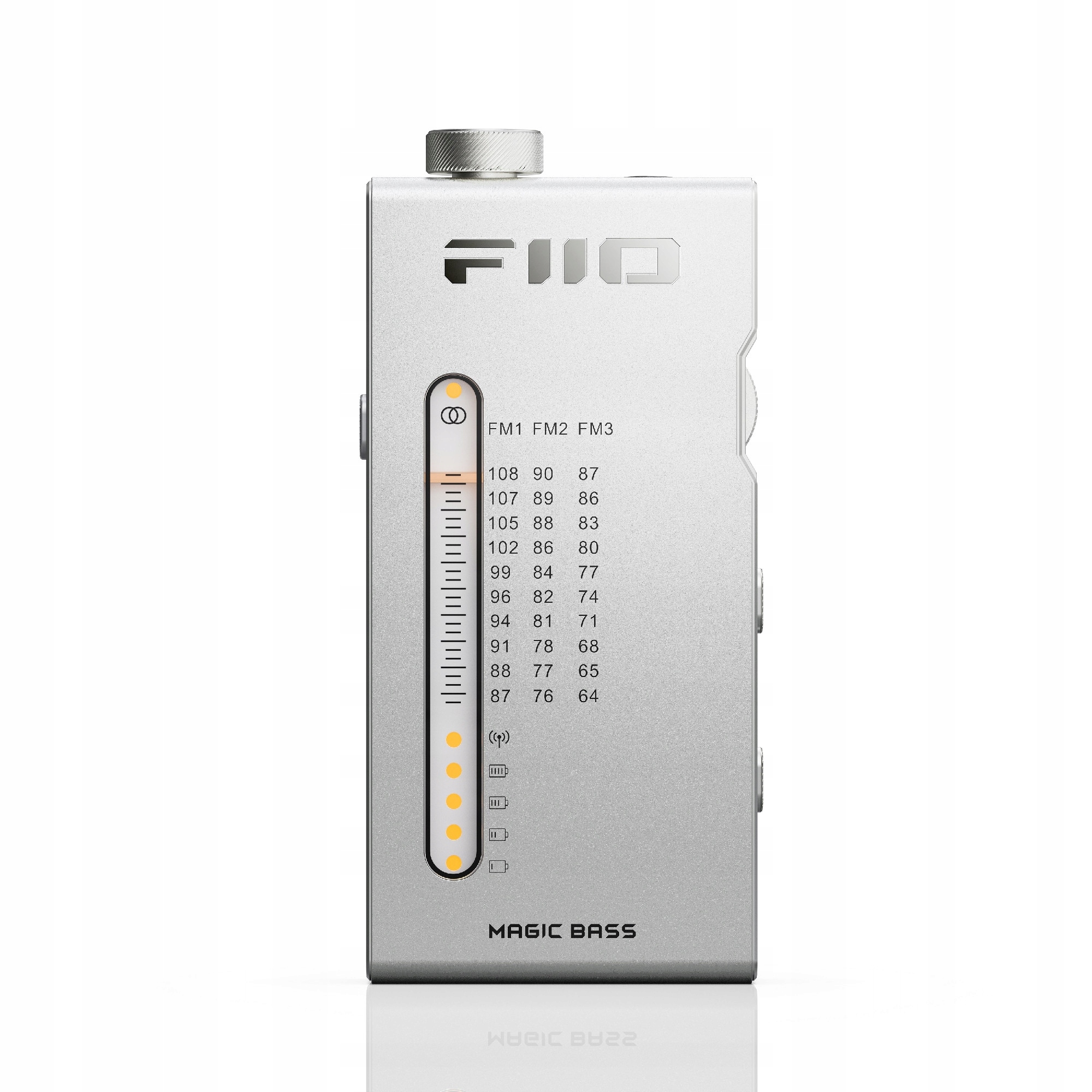 FiiO RR11 - Srebrne przenośne radio FM z nowoczesnymi funkcjami