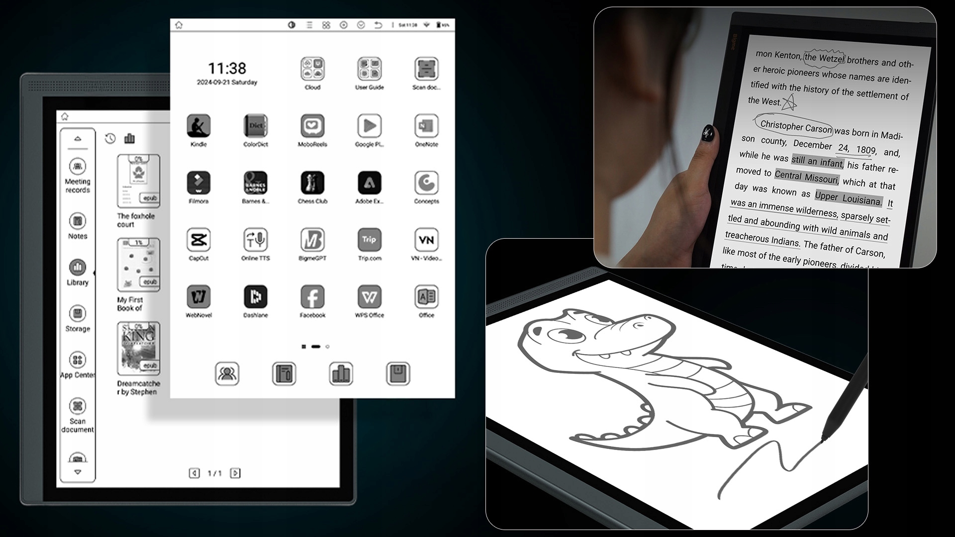 Wbudowana pamięć 128 GB – Przechowuj swoją bibliotekę e-booków