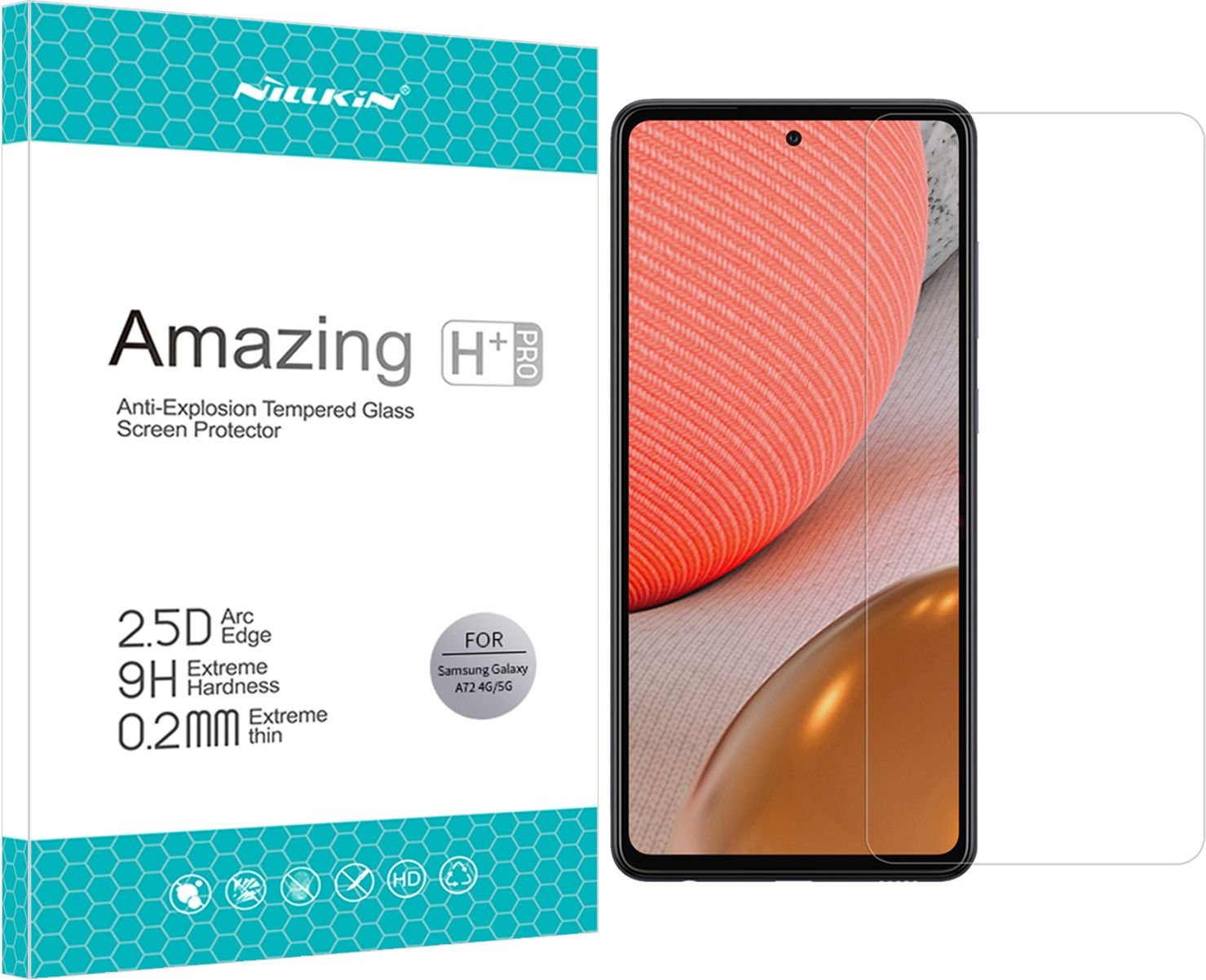 Szkło hartowane NILLKIN Amazing H+ PRO dla Samsung Galaxy A72 4G/5G -
