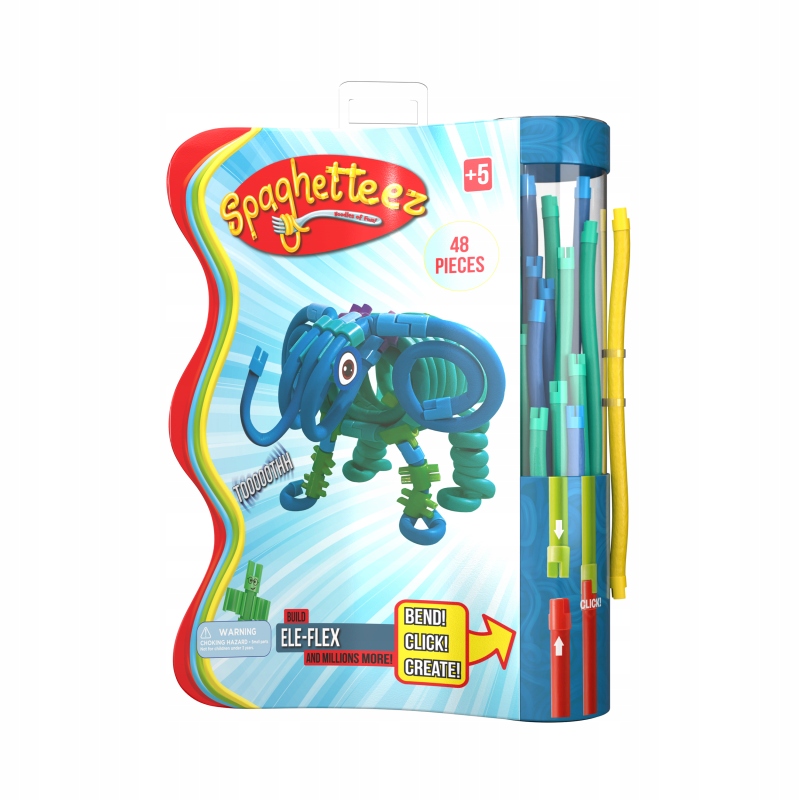 Patyczki konstrukcyjne miękkie słoń 48el – Kreatywna zabawa dla dzieci