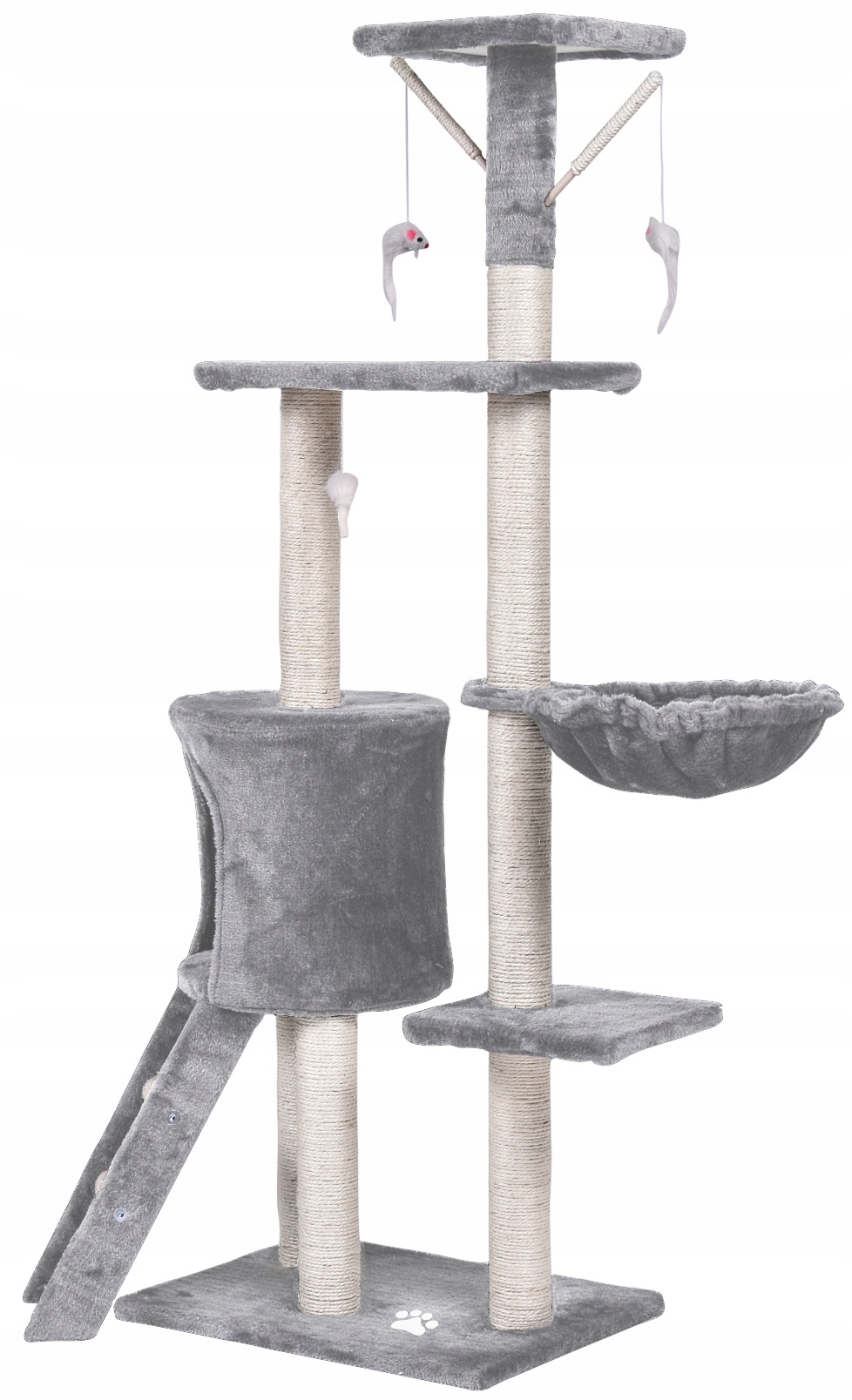 Drapak budka dla kota wieża legowisko drabinka sizal słupek hamak – Stwórz idealne królestwo dla swojego pupila