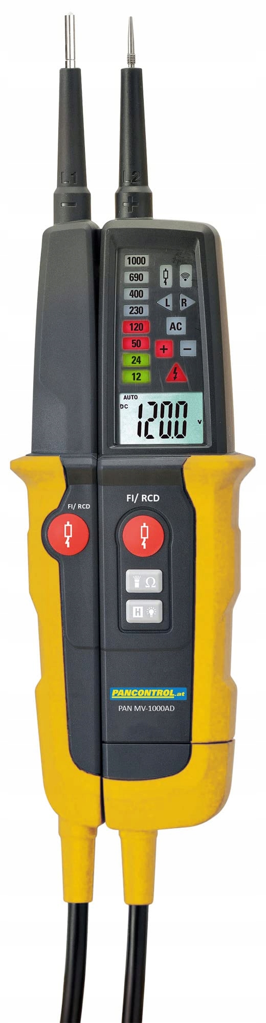 Tester napięcia PAN MV-1000AD z wyświetlaczem LED i LCD – Niezawodne narzędzie dla elektryków