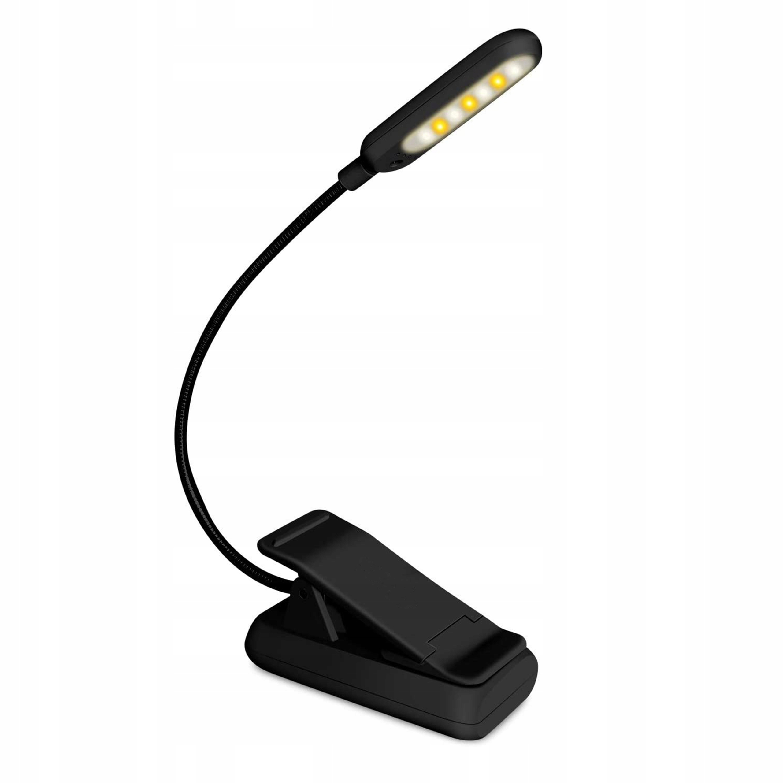 Lampka biurkowa Bounn – Nowoczesna lampka LED nocna z klipsem na książkę