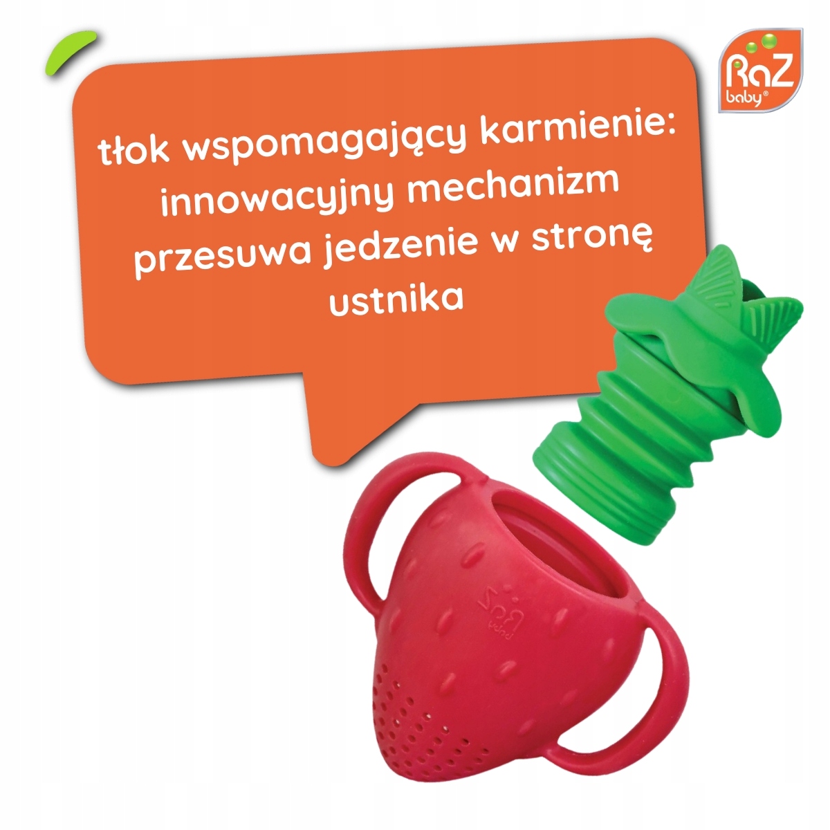 Silikonowa końcówka z mechanizmem wypychającym
