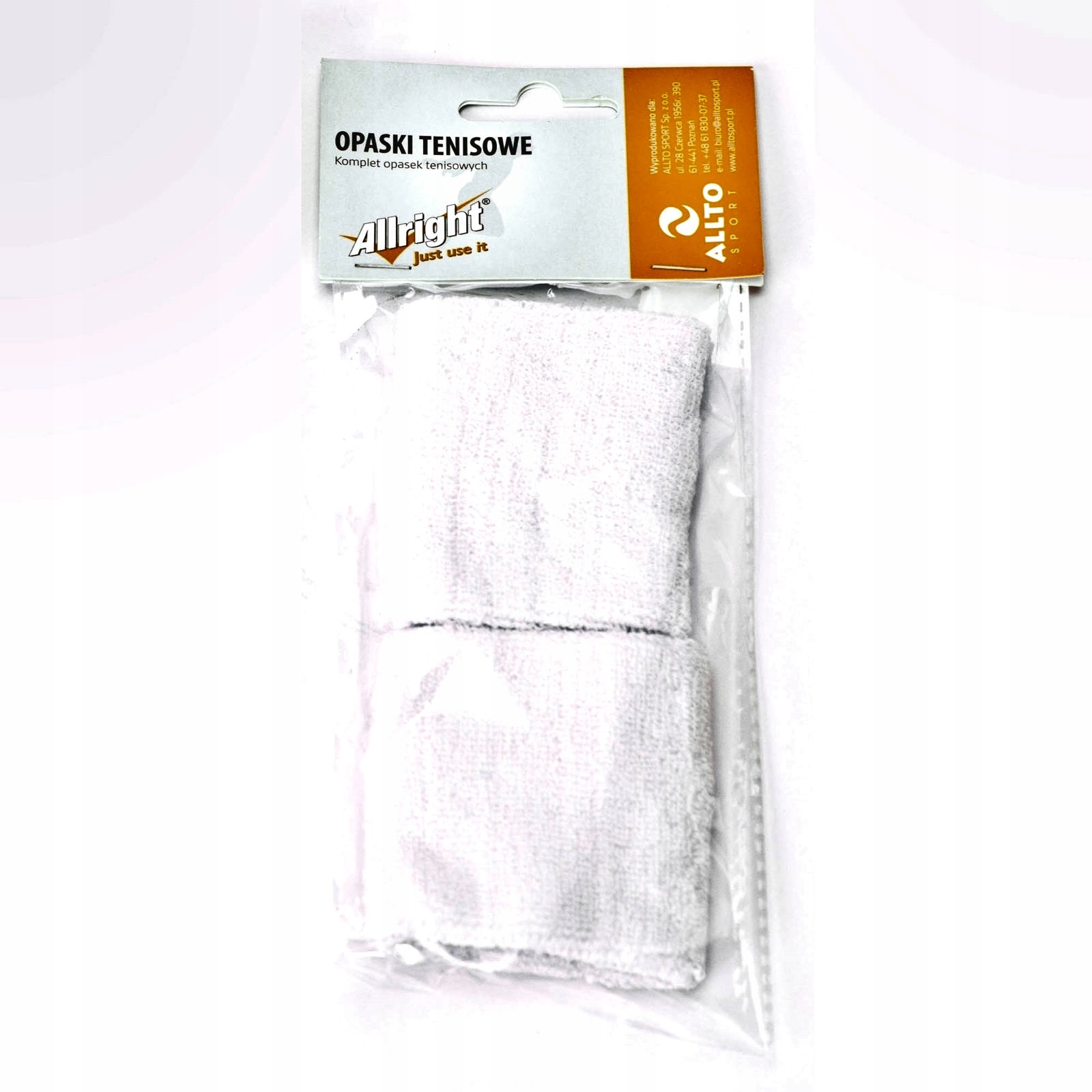Allright KOMPLET OPASEK TENISOWYCH ALLRIGHT WHITE – Komfort i styl podczas treningu