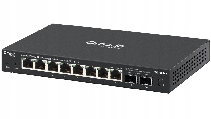 Wydajność z 8 portami RJ45 2.5 Gbps