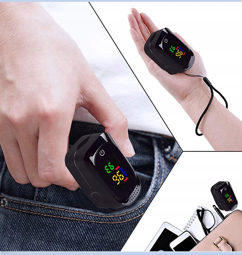 Wysokiej jakości pulsoksymetr napalcowy dla dzieci i dorosłych