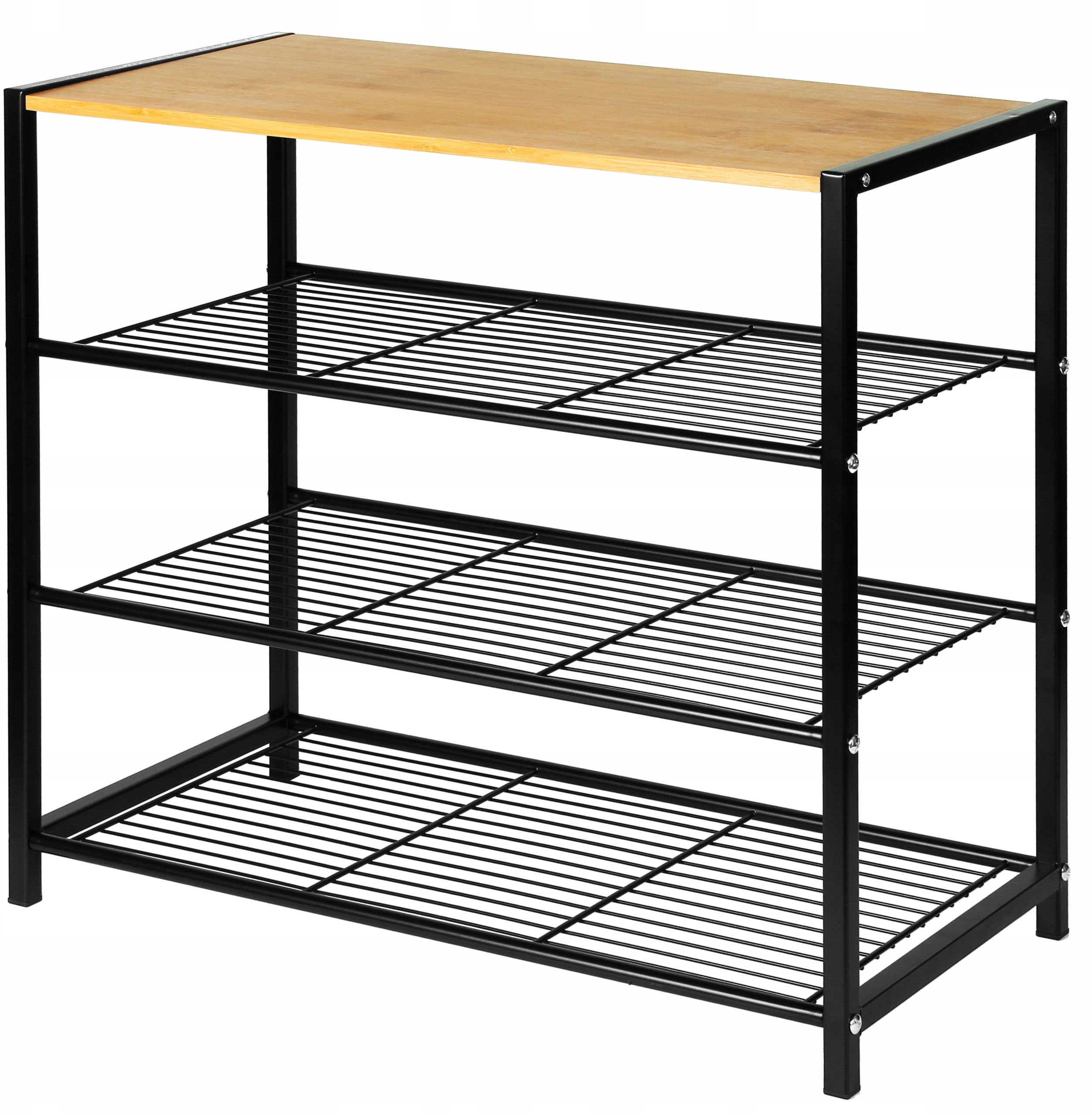 Półka Regał Stojak na Buty 4-Poziomowa 60x30x56cm Brunbeste BB-3394 – Doskonałe rozwiązanie do przechowywania obuwia