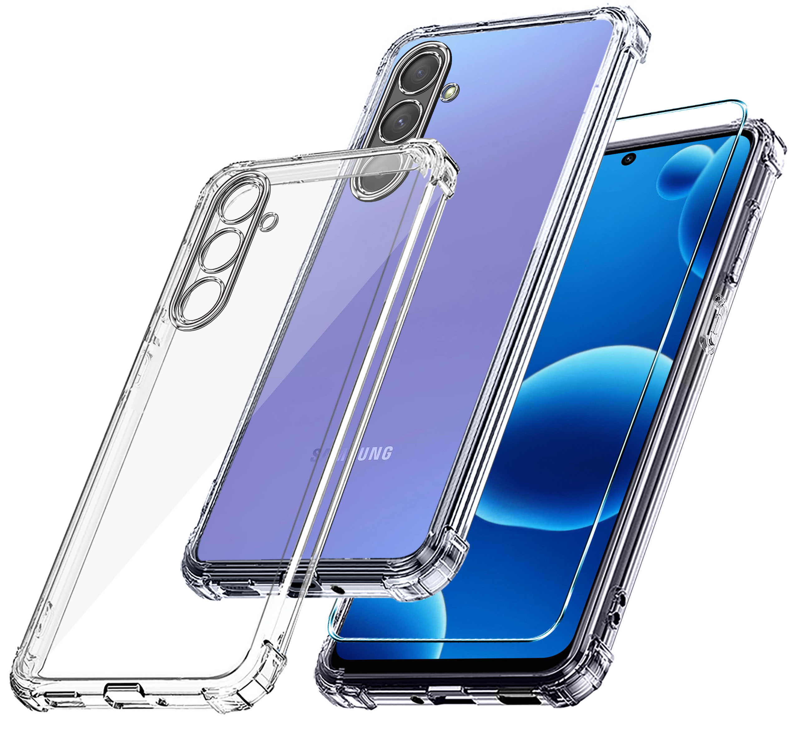 Etui do Samsung A36 5G – Pancerne Case Silicon Gumowe Slim Szkło