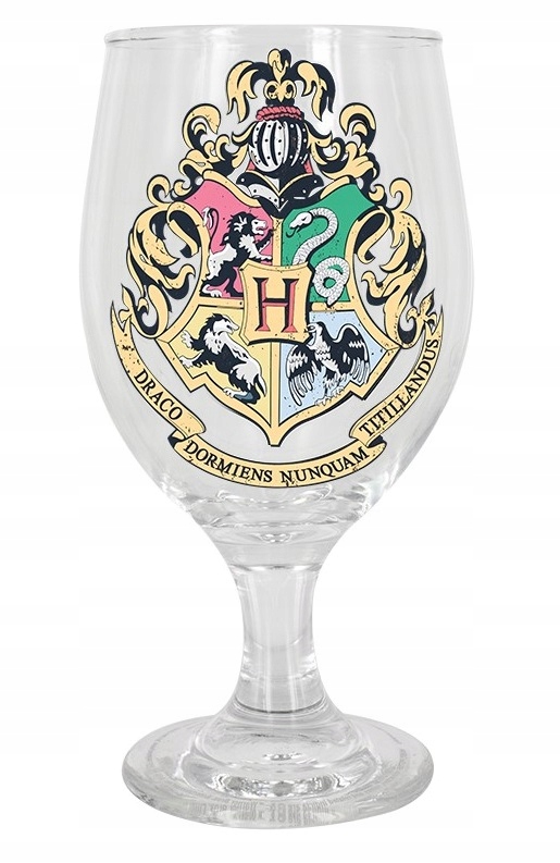 Oryginalny kielich z herbami domów Hogwarts