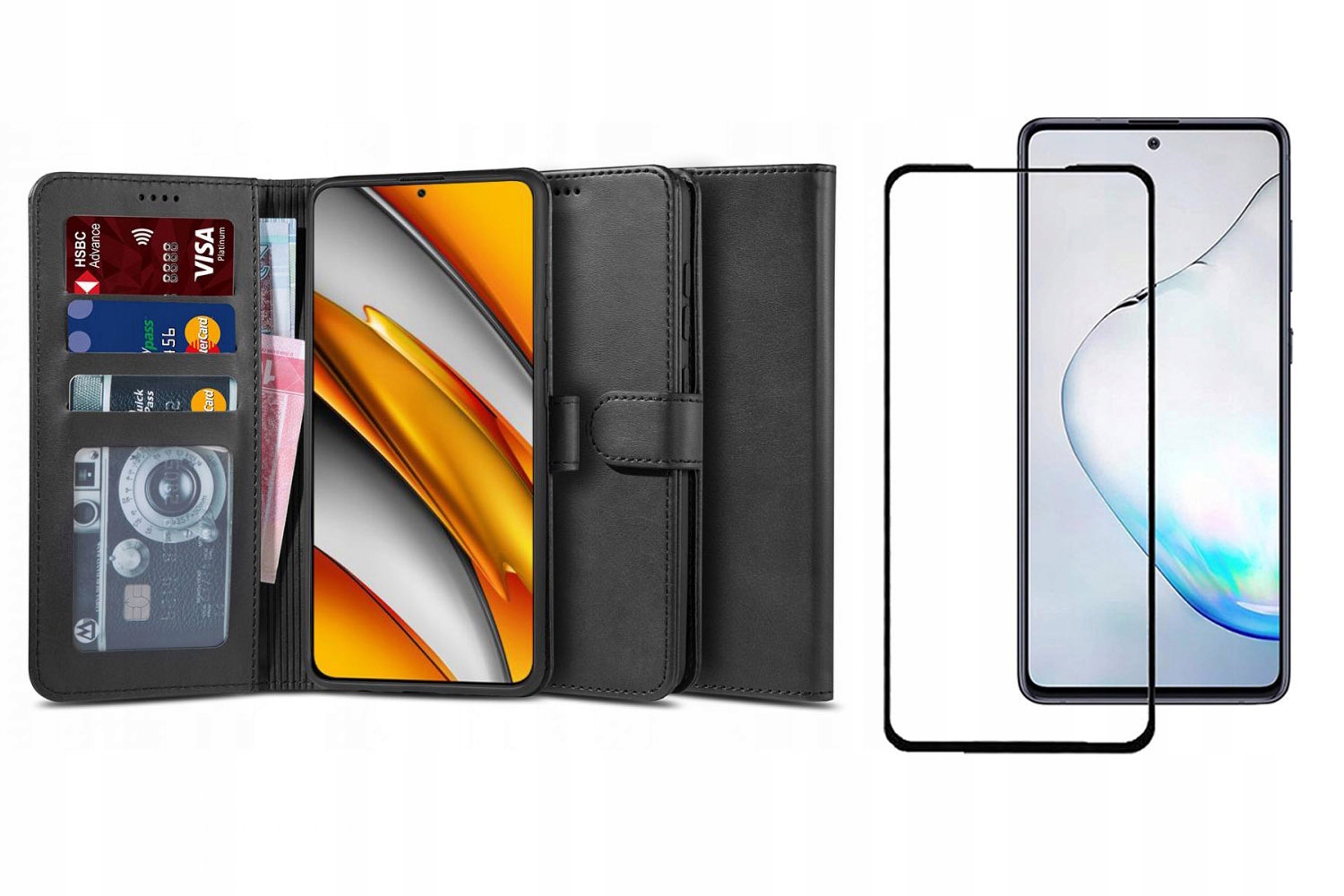 Etui Wallet 2 + Szkło Full Glue do Xiaomi Poco F3
