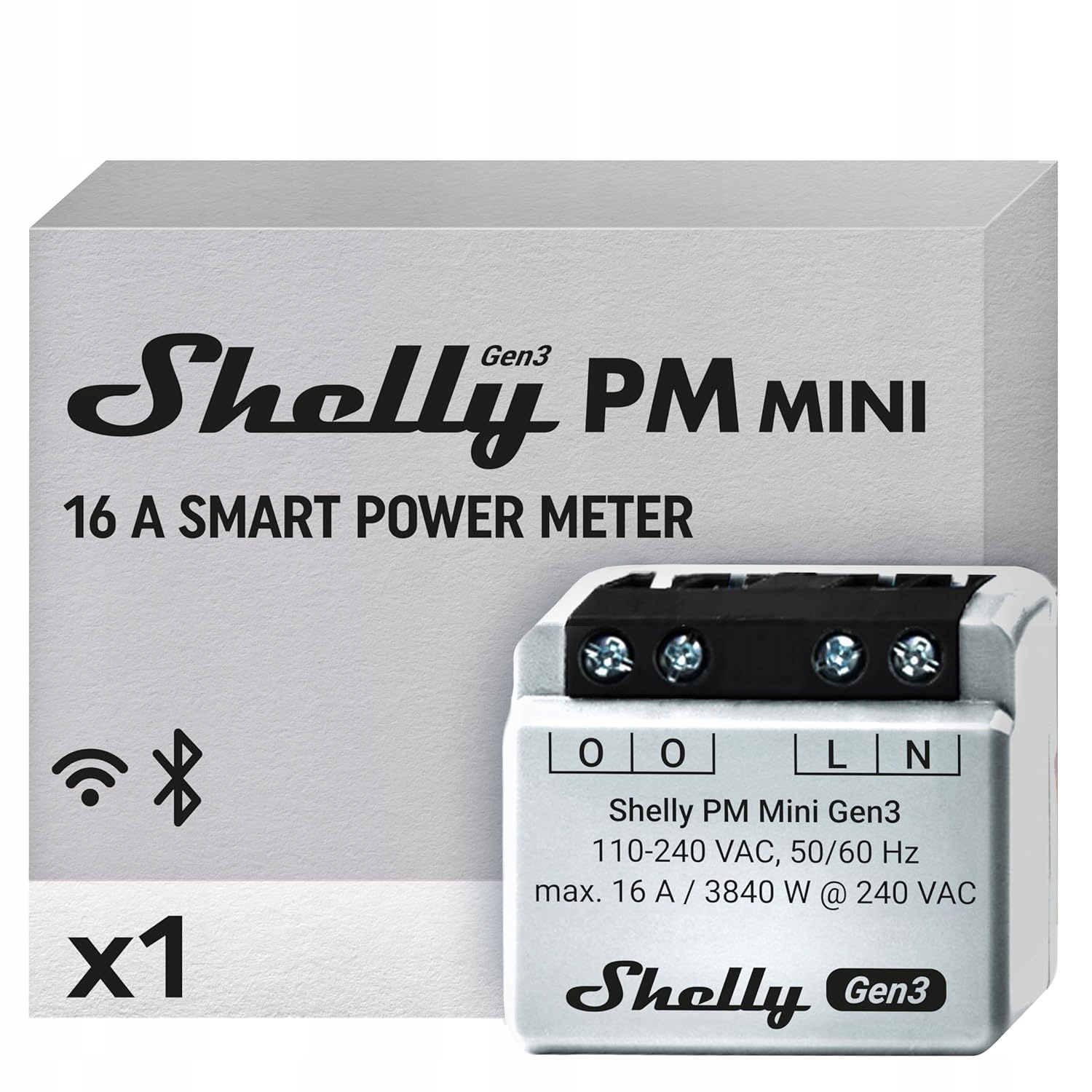 Shelly Shelly Unterputz "Plus PM Mini" WL,BT – Inteligentne zarządzanie energią w Twoim domu