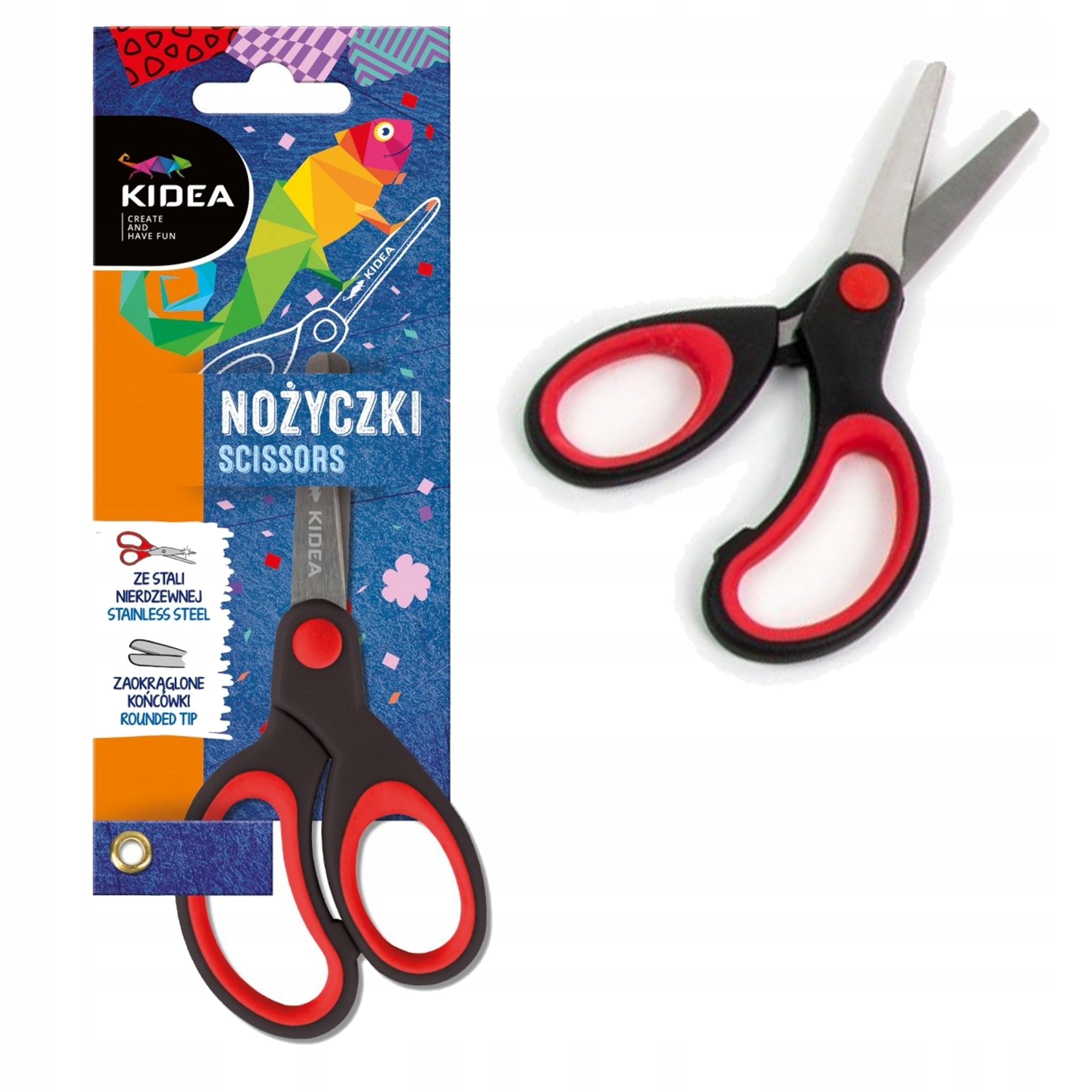 Nożyczki MET 135 OKR z miarką Kidea – Idealne do prac manualnych