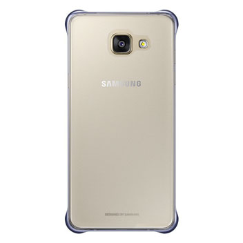 Official Samsung Galaxy A3 2016 Clear Cover Case - Blue / Black