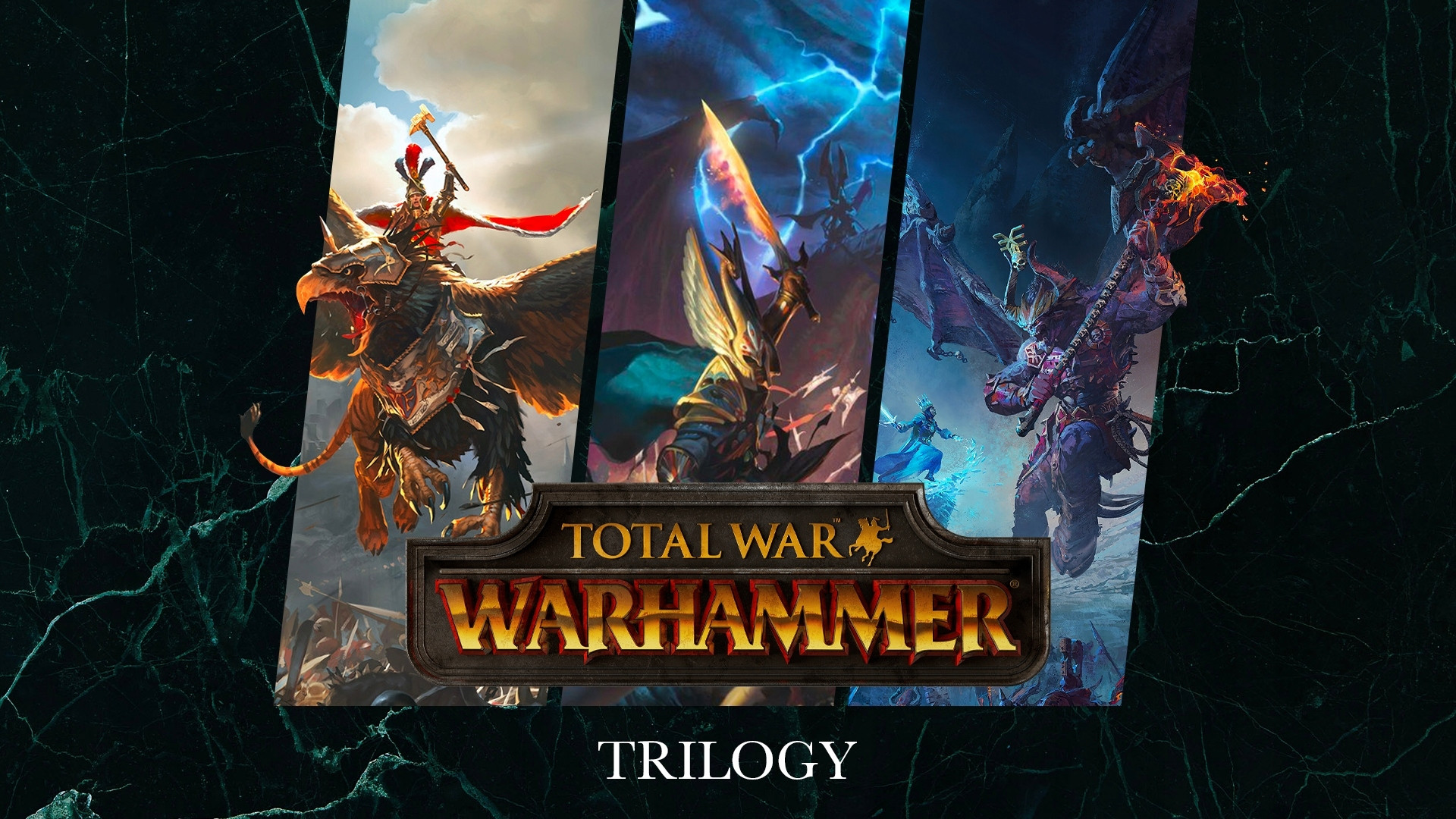 Zawartość trylogii: Total War: WARHAMMER, II i III