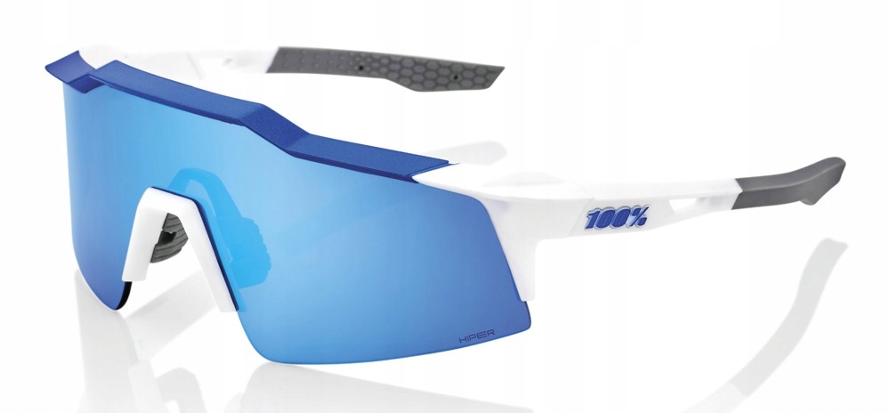 Okulary 100% SPEEDCRAFT SL Matte White/Metallic Blue – Idealne dla sportowców