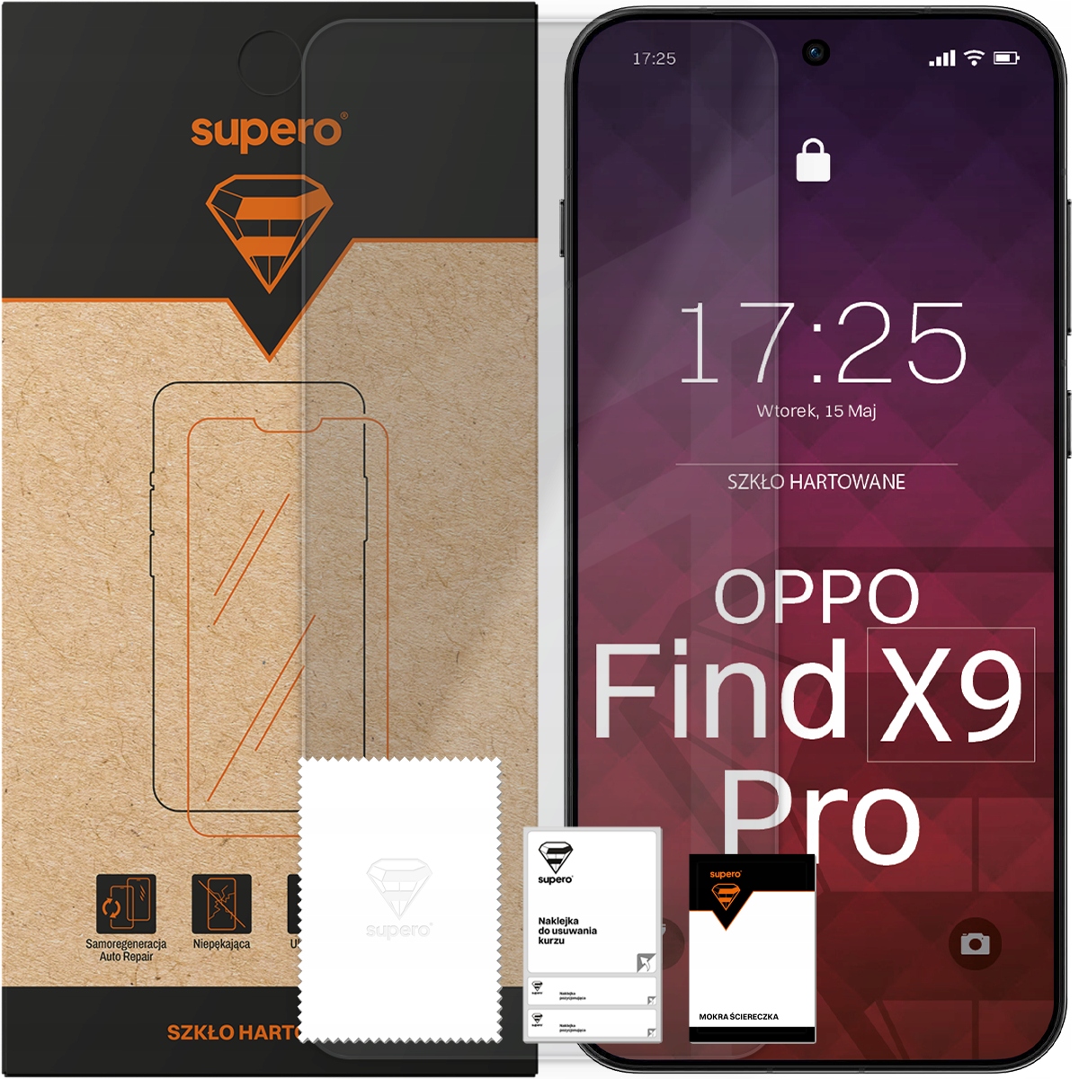 Szkło hartowane Supero do OPPO Find X9 Pro – Najlepsza ochrona dla Twojego ekranu