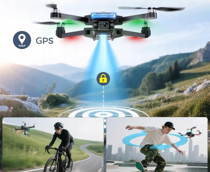 Funkcje specjalne: automatyczny powrót GPS i transmisja 5G