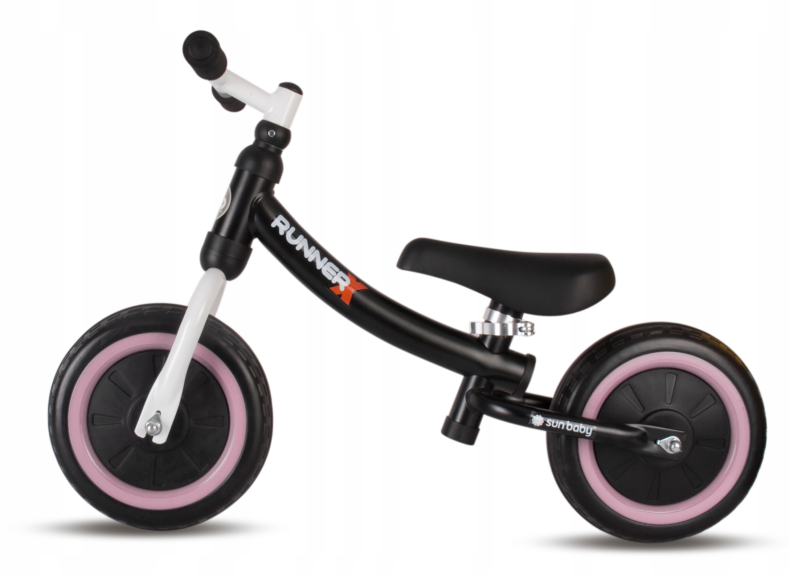 Sun Baby Rowerek Biegowy Runner X Black Suger Pink – Idealny dla Twojego Dziecka