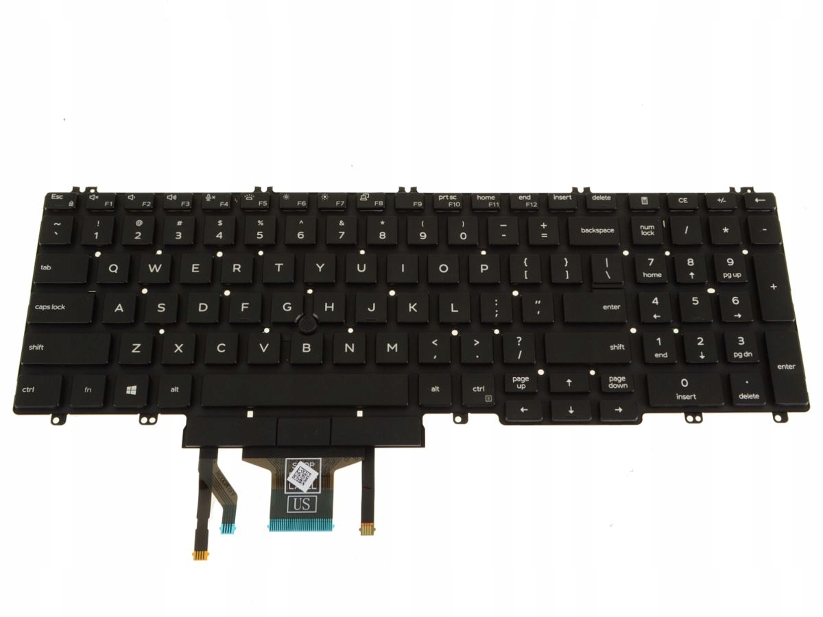 Klawiatura Dell 102Keys BL US-English – Idealne rozwiązanie dla Twojego laptopa