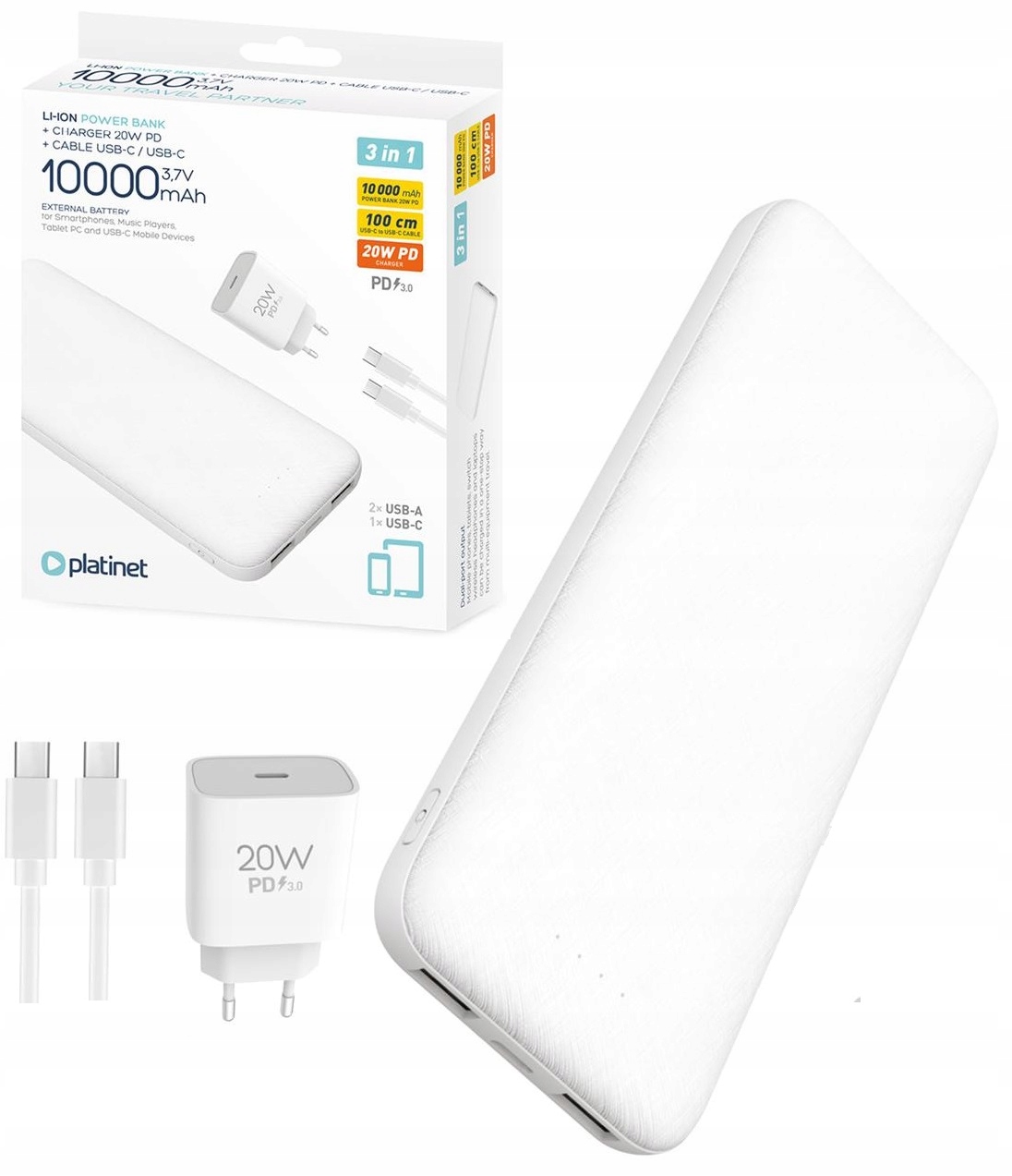 Wysoka pojemność i wydajność – 10 000 mAh