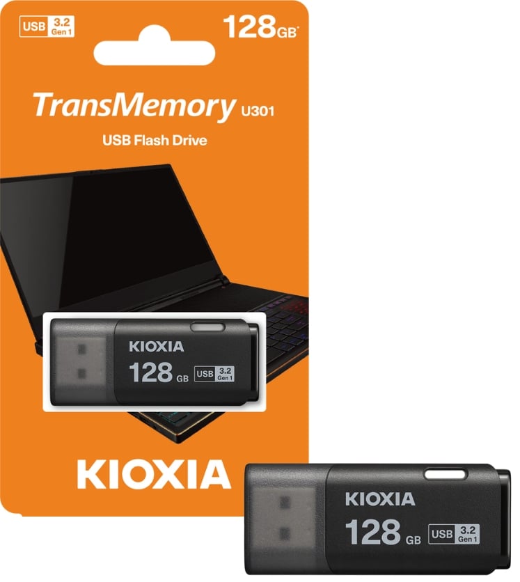 Kioxia LU301K128GG4 – Pamięć USB 128 GB USB Typu-A 3.2 Gen 1
