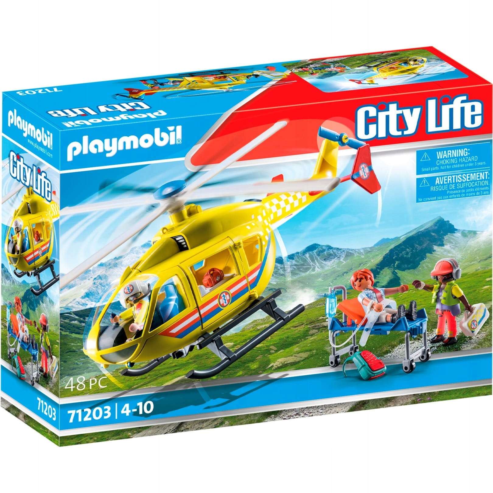 Playmobil Helikopter ratunkowy 71203 – Przygoda w świecie ratownictwa
