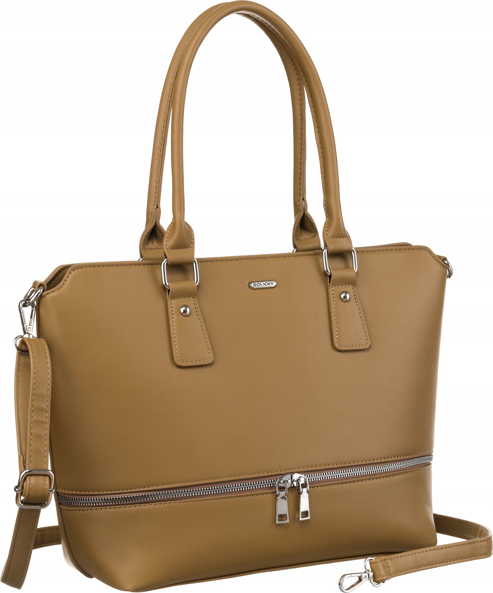 Rovicky Stylowa Shopperka Damska Ze Skóry Ekologicznej Z Odpinanym Paskiem – Elegancja i funkcjonalność w jednym